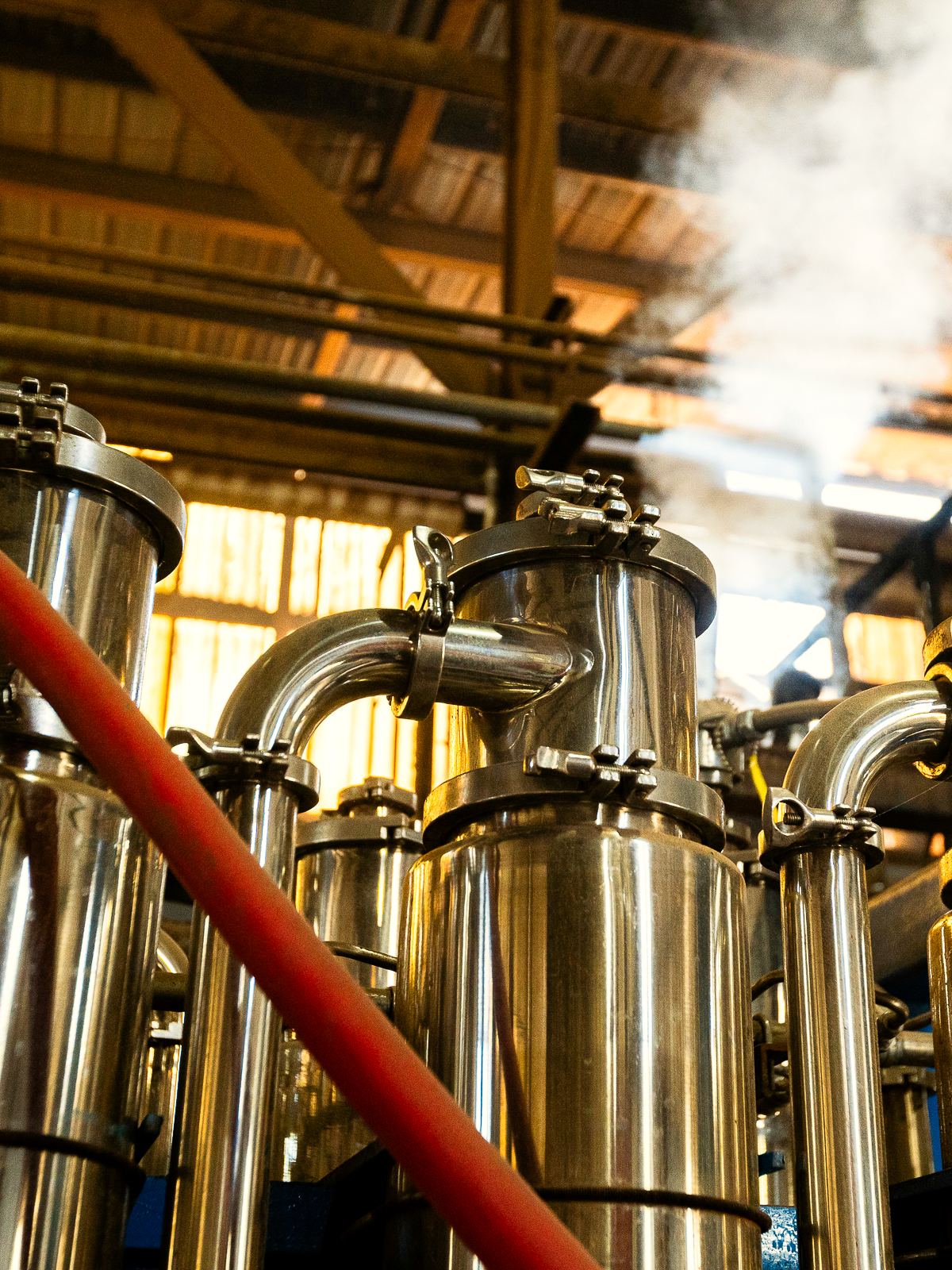 Distillation equipment at the Texarome plant